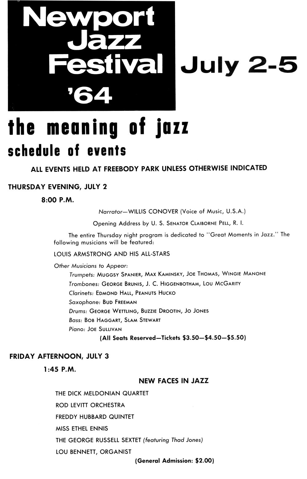 Newport Jazz Festival 1964